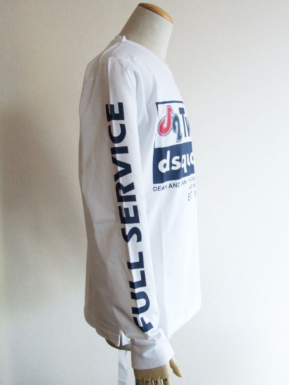 Dsquared2 - D2 Twins Long Sleeve T - Shirt (ホワイト) 長袖T
