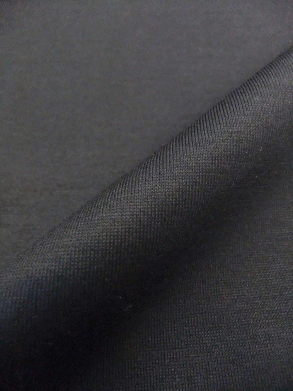 マーセライズ クルーネック Tシャツ (ブラック)