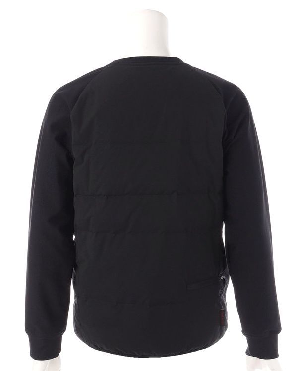 MENS TAION DOWN CREW NECK （ブラック）  TAION × ダウン プルオーバ