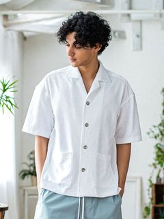 PILE BEACH SHIRTS パイル ビーチシャツ (ホワイト)