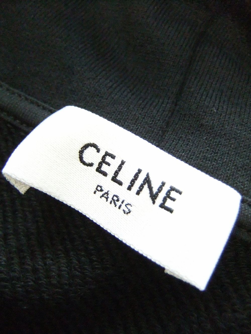 CELINE ジップ付きトリオンフ ルーズフーディーコットンカシミア
