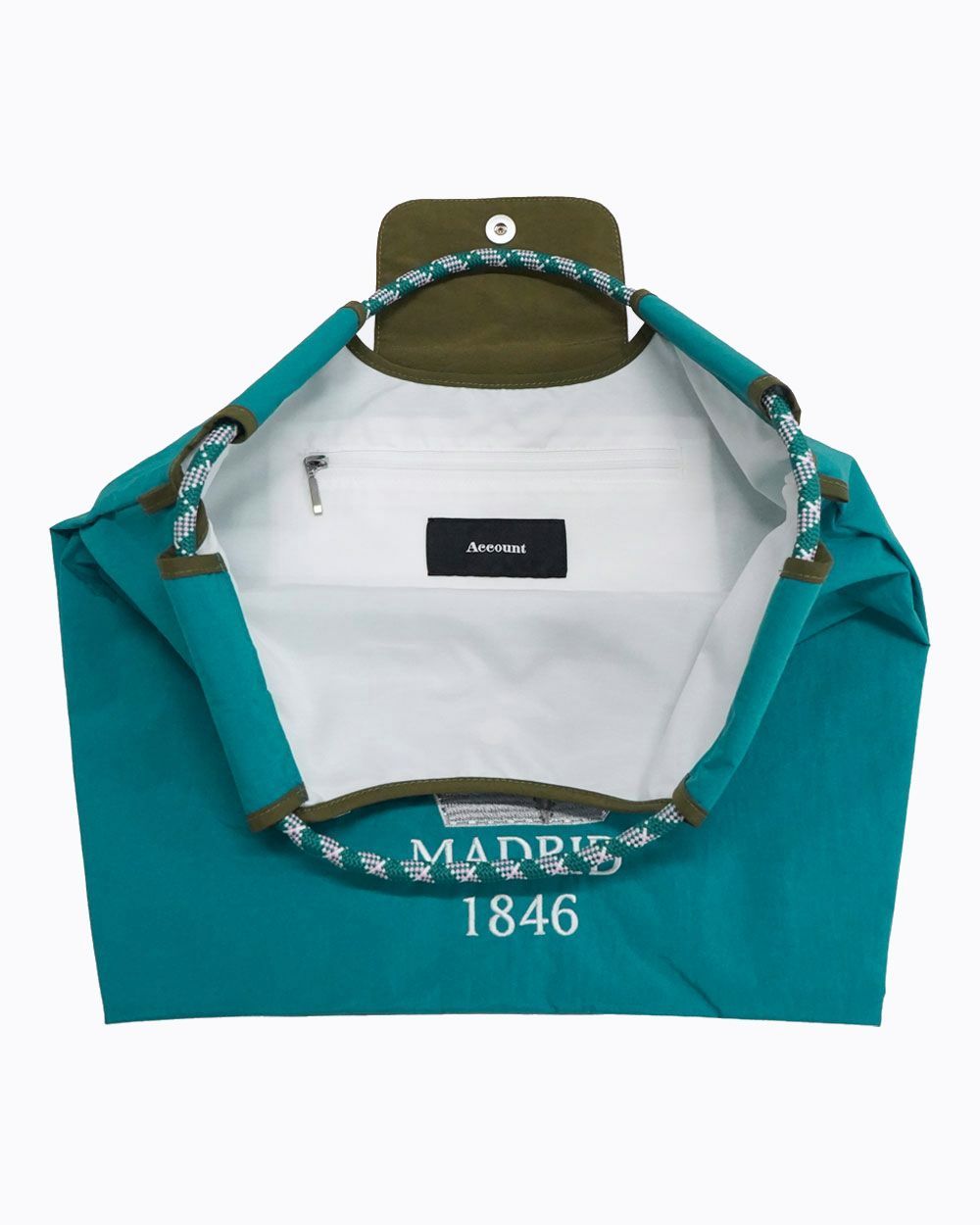 【MICALLE MICALLE Account】 HOMMAGE  LW FLAP TOTE BAG (ブルー) オマージュ トートバッグ  MAI100GDE