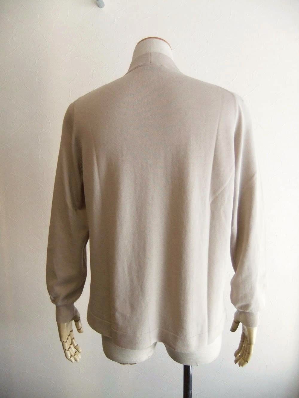 ボタンレスカーディガン  (ベージュ)