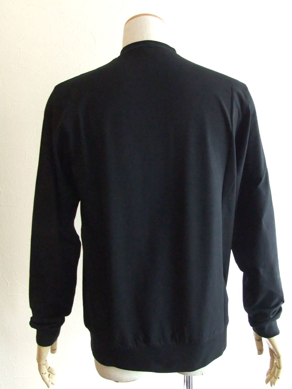 GRILLO LUNGO    (ブラック)  ヘンリーネック長袖Tシャツ