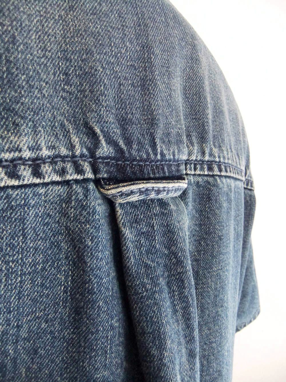 LOGO 半袖デニムシャツ