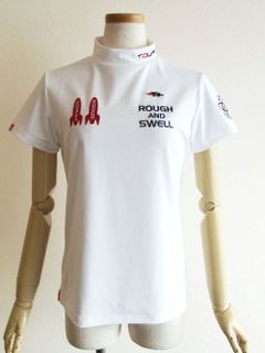 【LADIES】 GALAXY MOCK W.  (ホワイト) ロゴ モックネック   RSL-22012