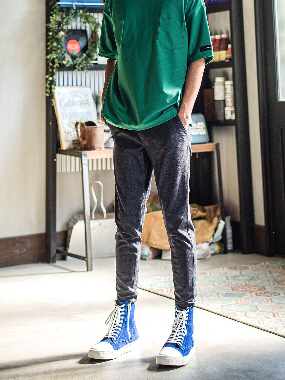 PAT TIGHT EASY PANTS   イージーパンツ （デニム） RC31-ST-037