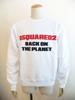 BACK ON PLANET SWEATSHIRT  ロゴ スウェットシャツ （ホワイト）  S71GU0554