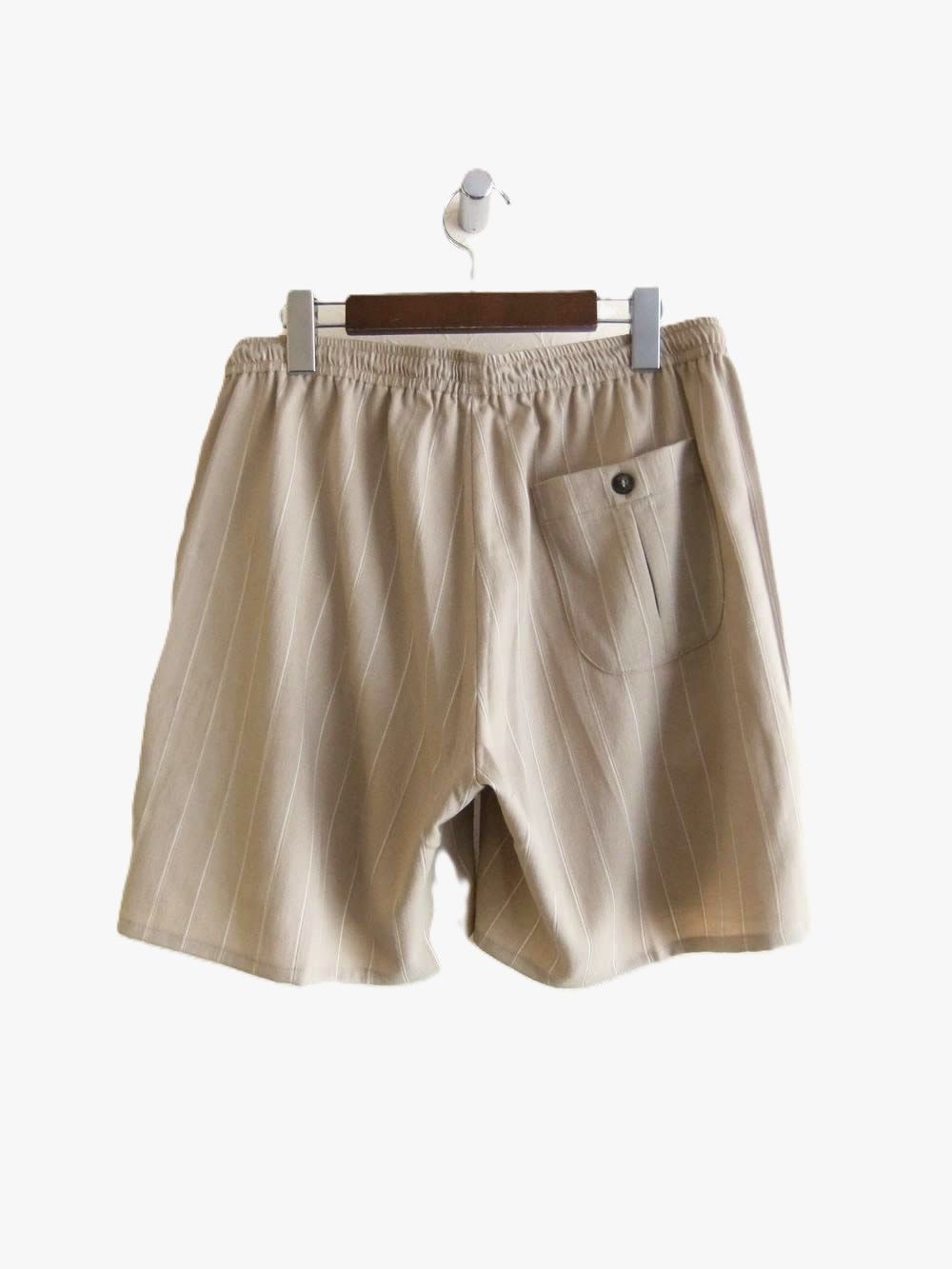 MANFREDO / SH    シルキーピンストライプ ハーフパンツ  A3542