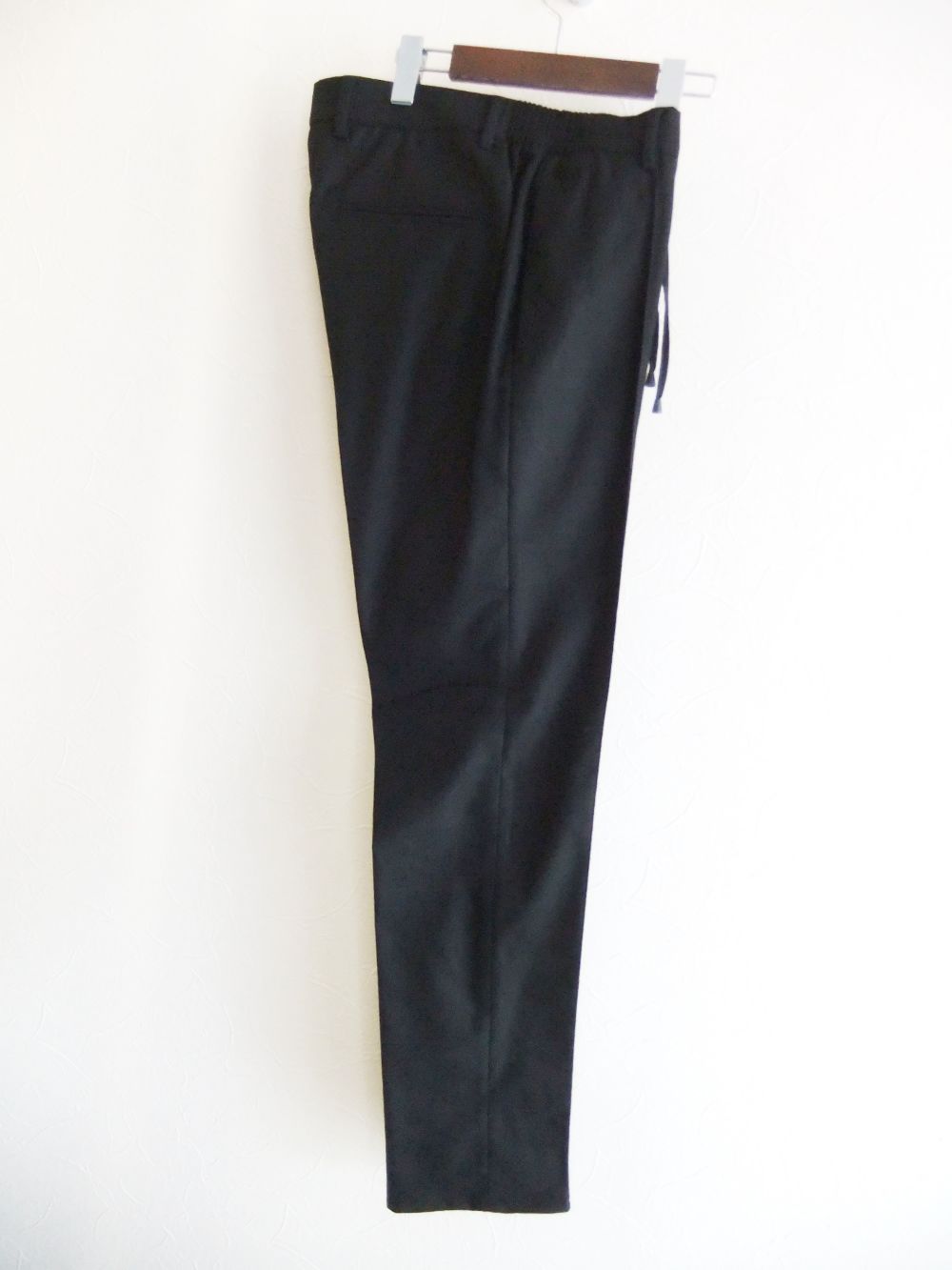 MASACCIO/M1   WASHABLE WOOL SOLID  (ブラック) ウォッシャブル ウールフラノ ストレッチパンツ  A7072U