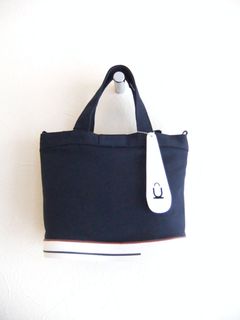 キャンバス トートバッグ   TYPE-C  (ネイビー)