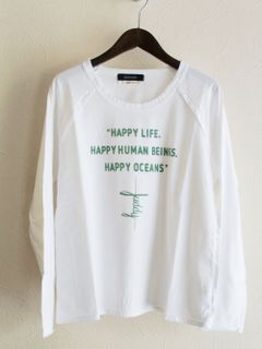 ラグラン 長袖 コットン Tシャツ  F-1018