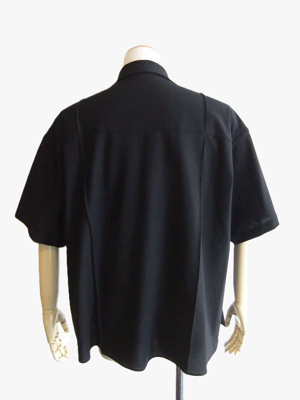 AIR TOOL S/S OVER LAYER  (ブラック)  コンパクトメッシュ ショートスリーブシャツ