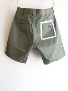 FAKE POCKET SHORTS ( オリーブ ) ストレッチツイル ハーフパンツ    RSM-22076