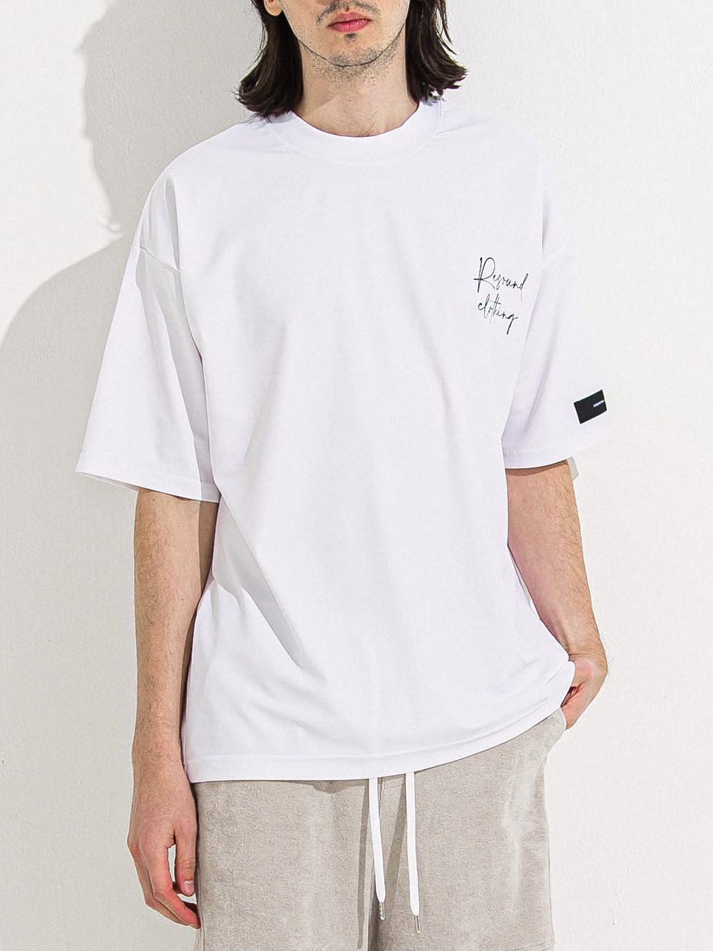 ID RUSH OVER T  (ホワイト)   オーバーサイズ ラッシュガード Tシャツ