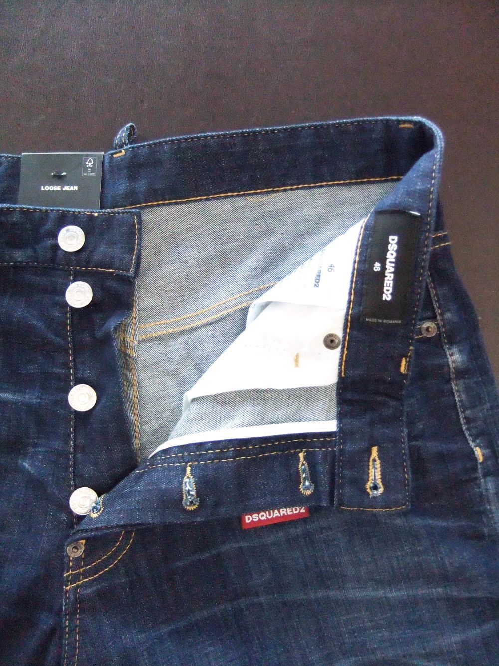 Dark Clean Wash Loose Jeans   ルーズフィット ジーンズ   S74LB1715