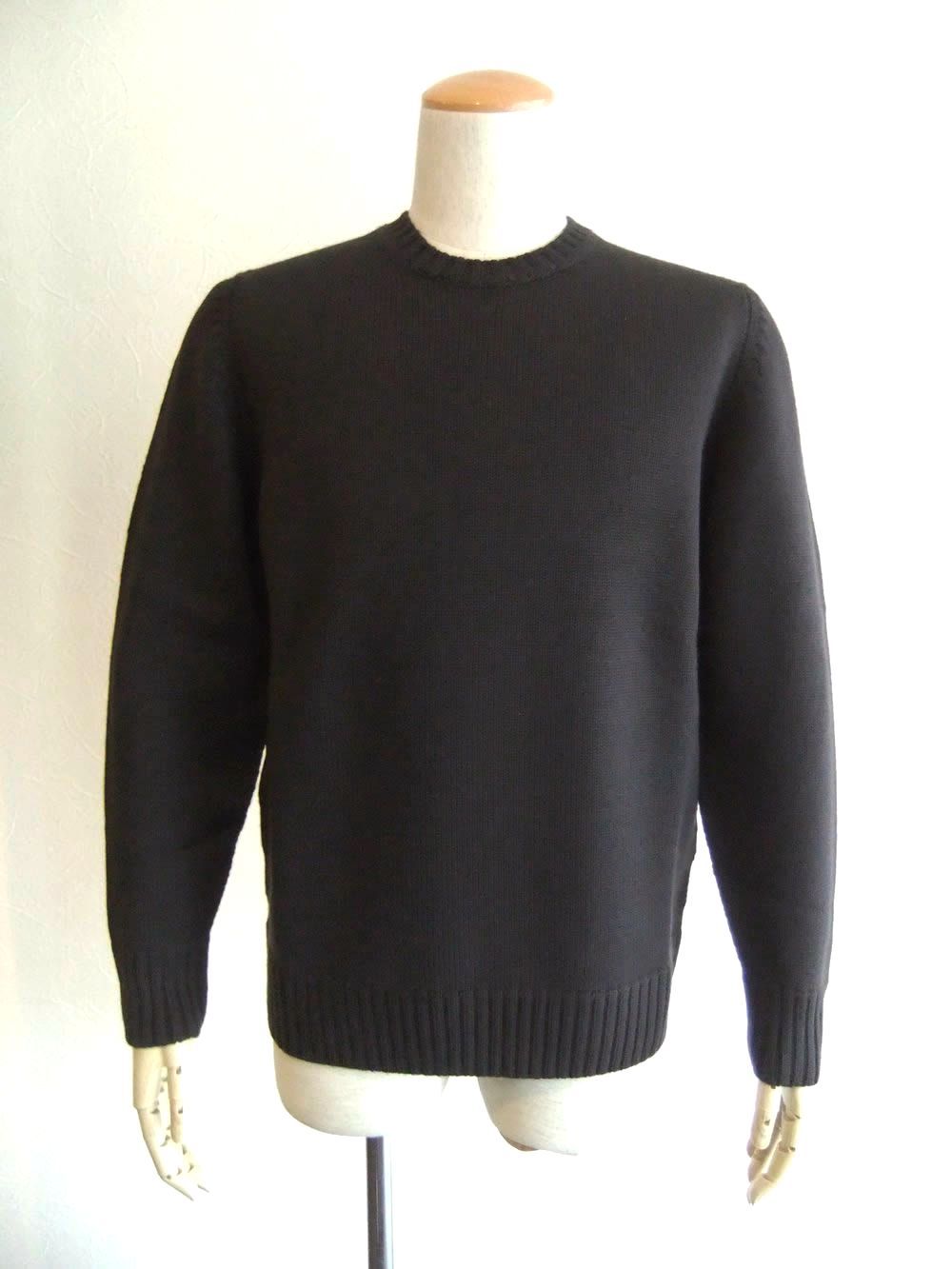 【D5M103L】メリノ ミドルゲージ クルーネック ニット