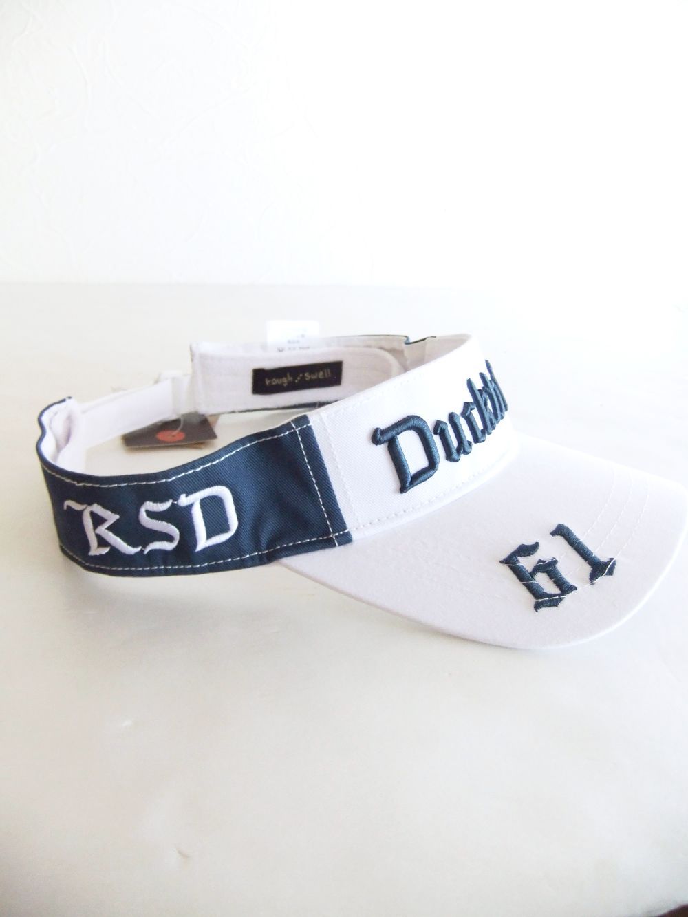 DUCKBILLS SUN VISOR (ホワイト) ロゴ入りサンバイザー  RSA-22006