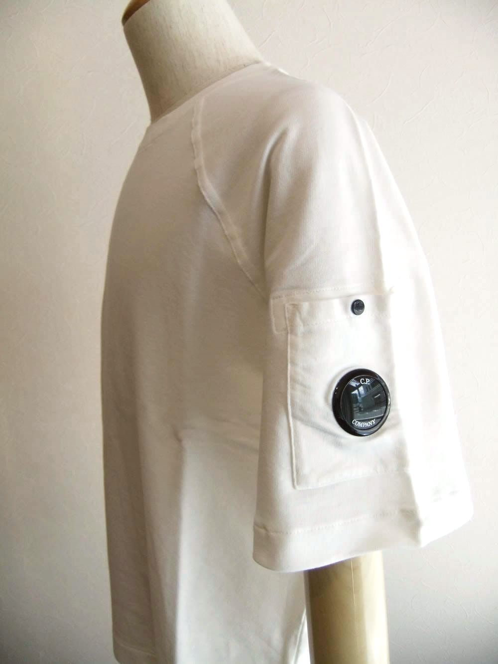 LIGHT FLEECE S/S SWEATSHIRT  (ホワイト) クルーネック半袖 スウェットシャツ