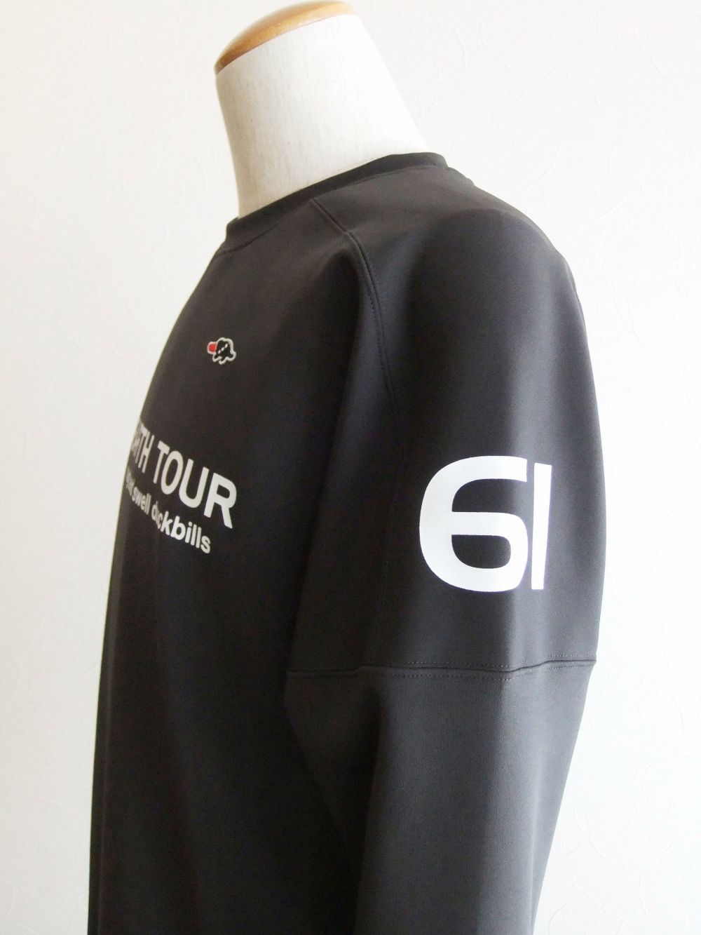 EARTH TOUR SWEAT  ロゴ入りスウェットシャツ (チャコールグレー)  RSM-22207
