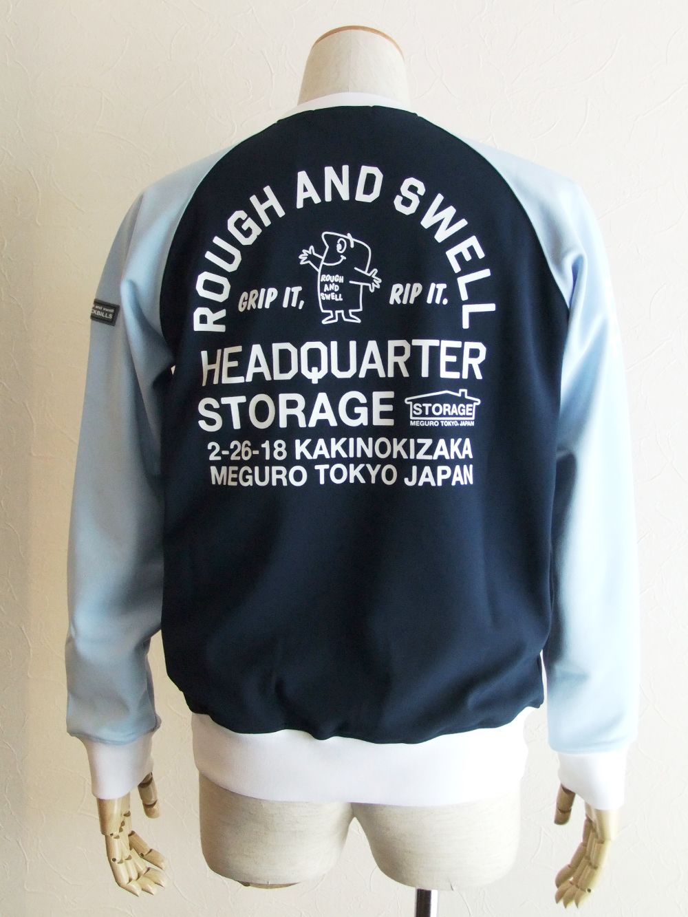 HEADQUARTER SWEAT  ロゴ入りスウェットシャツ ( ネイビー )  RSM-20201