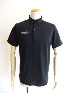 BITE TOUR POLO (ブラック)   半袖B.D.ポロ  RSM-24001