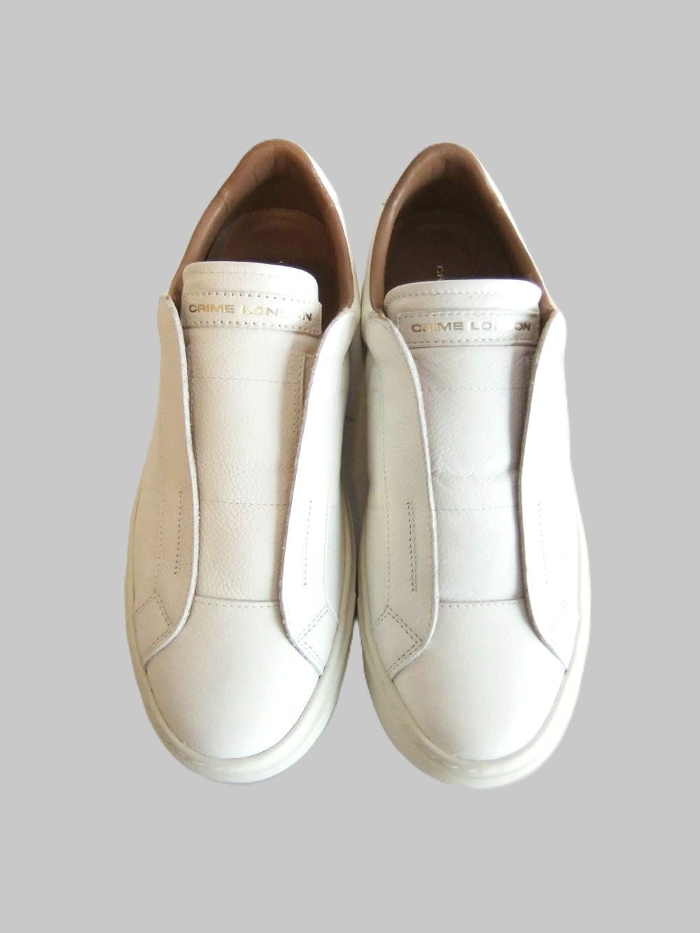 【MENS】 SUPERLIGHT SLIP ON (ホワイト)   レザースニーカー