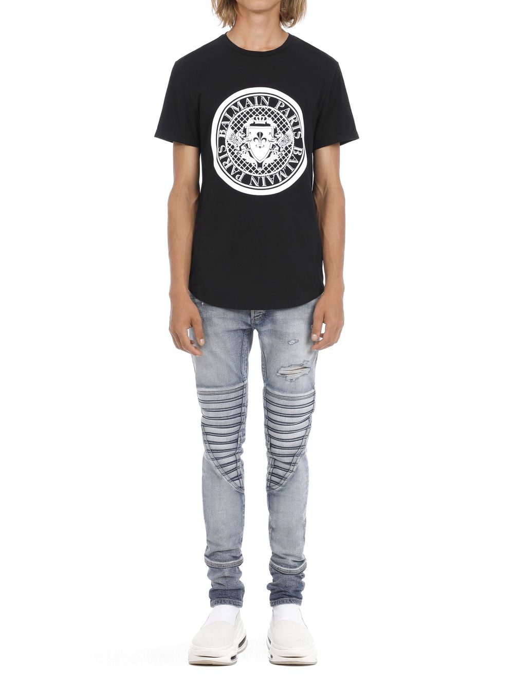 【BALMAIN】関税込☆レタード フロック Tシャツ ブラック R7xrX32ud5jg.jpg?width=768
