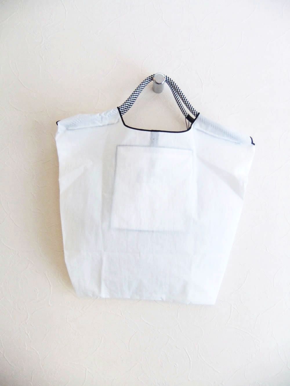 【MICALLE MICALLE Account】 HOMMAGE  HEL TOTE BAG  (ホワイト)  オマージュ トートバッグ  MAJ102GDE