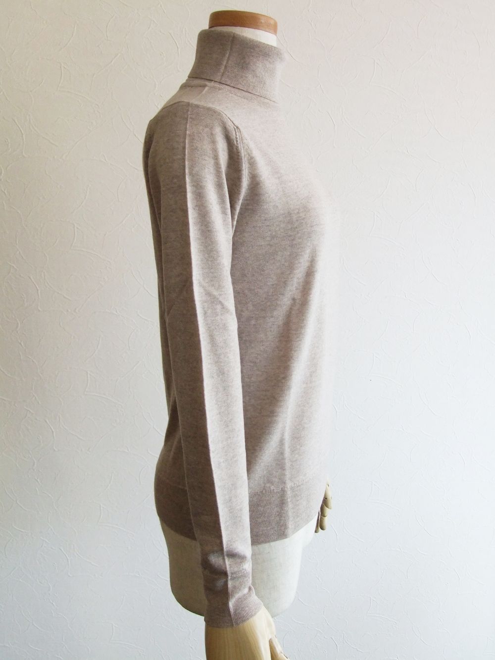 《LADIES》 ALENNA  30G ウール タートルネック セーター