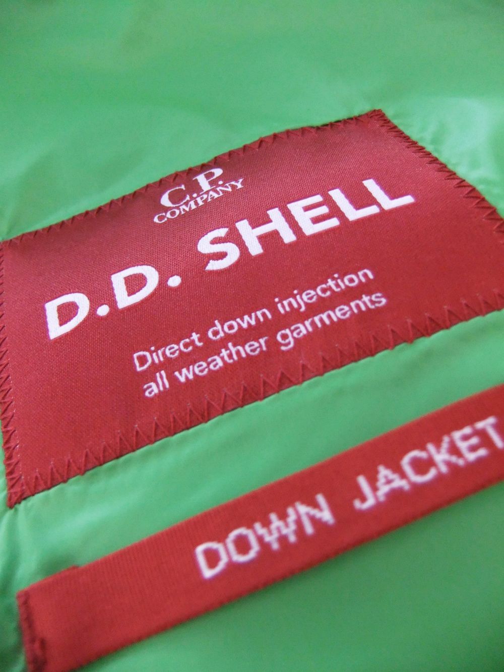 C.P. COMPANY - D.D. SHELL DOWN JACKET (グリーン) ナイロン ジップ