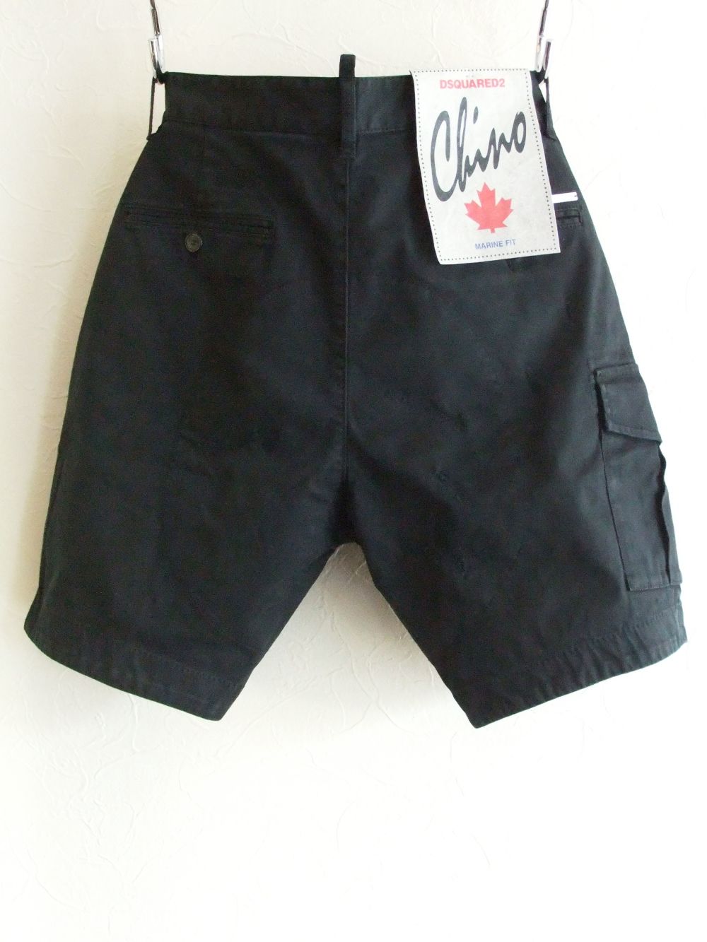 Cotton Twill Marine Cargo Shorts  ダメージ ハーフジーンズ  (ブラック)  S74MU0661