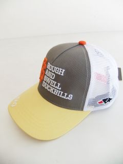 MESH TOUR CAP ( グレー×イエロー ) ロゴ入りキャップ RSA-22001
