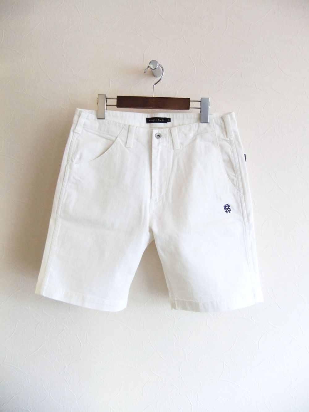 RODEO SHORTS (ホワイト)  ストレッチ カラーデニム ハーフパンツ   RSM-23057