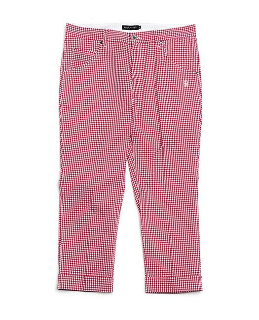 BIRMINGHAM CROPPED  ストレッチクロップドパンツ ( レッド )
