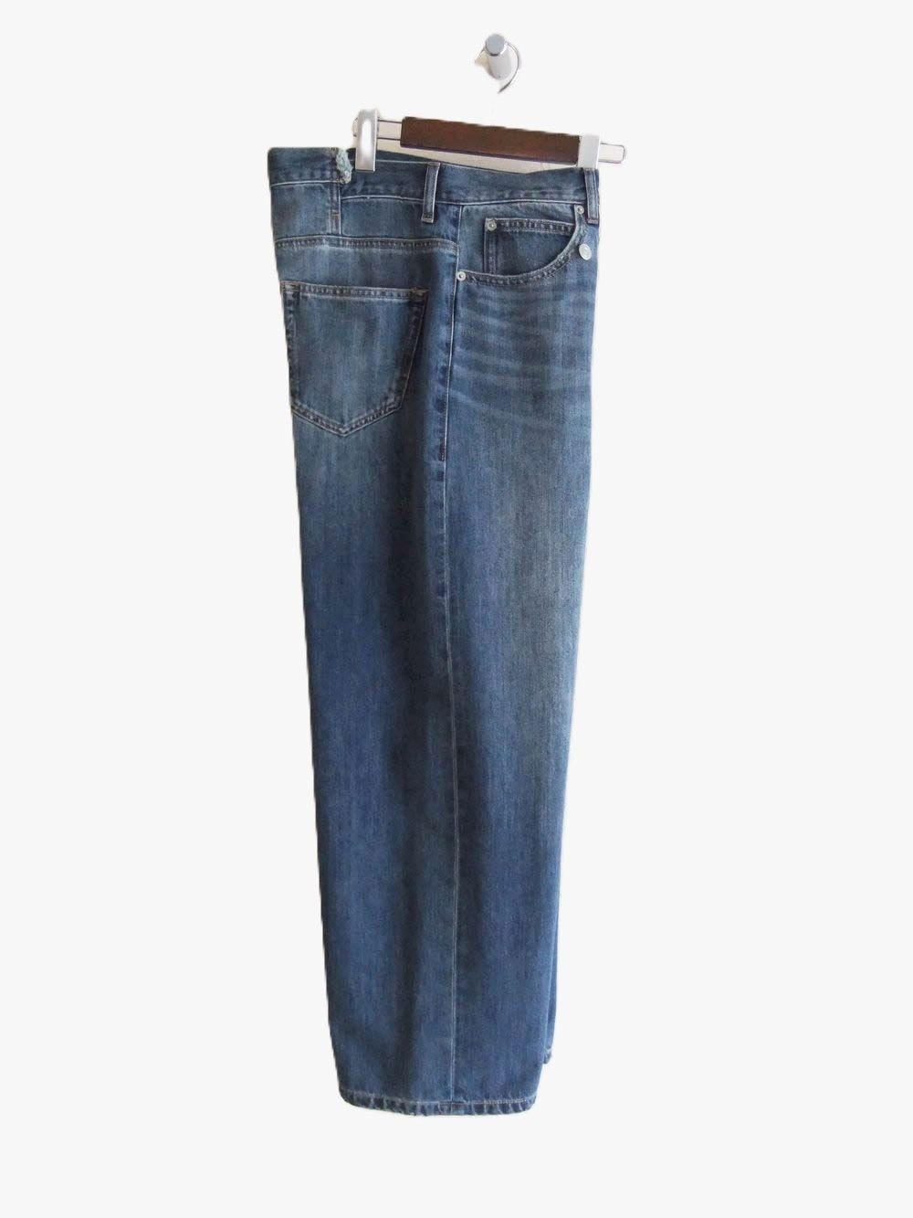 WAIST CROSS DENIM PANTS  ウェスト クロス デニム パンツ   635618