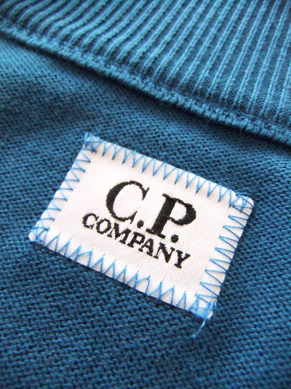 SEA ISLAND ZIPPED KNIT  (ブルー)  ZIP カーディガン