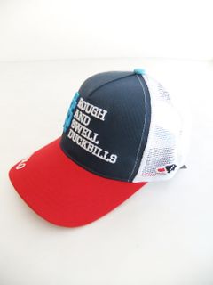 MESH TOUR CAP ( ダークブルー×レッド ) ロゴ入りキャップ RSA-22001