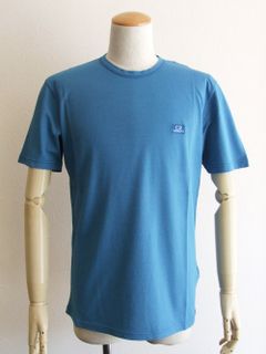 Tacting Piquet Garment Dyed Chest  Logo T-Shirt  スモール ロゴTシャツ  (ブルー)