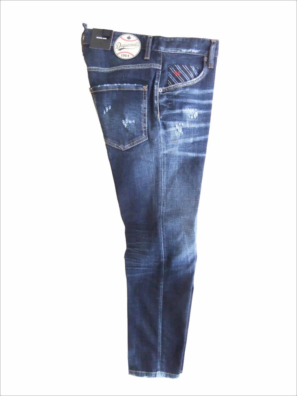 TIE MATERIAL WASH SKATER JEANS  スケーター ジーンズ   S71LB1402