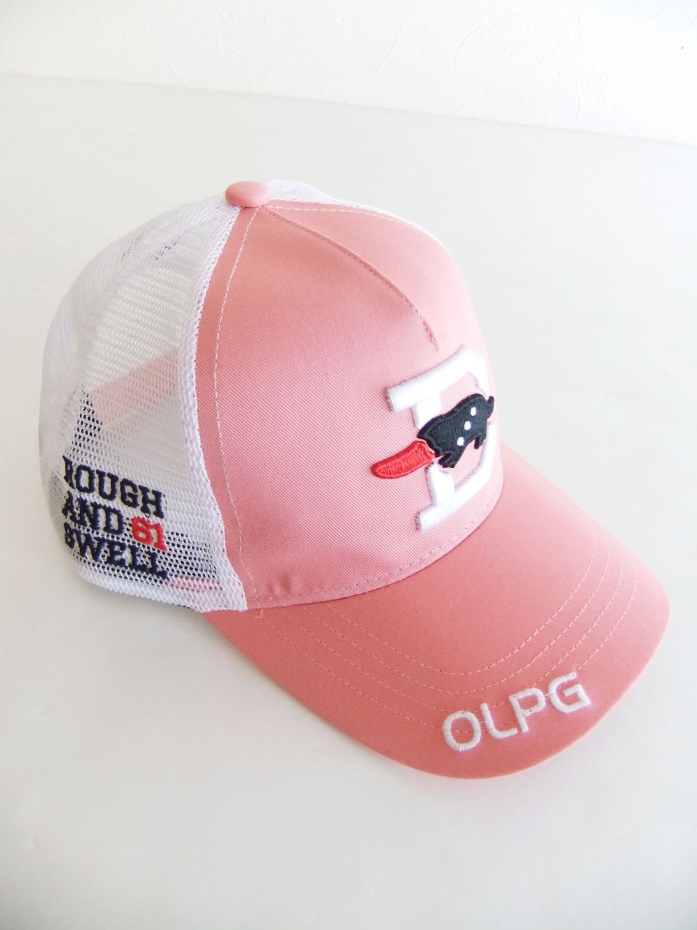 BIG D MESH CAP (ピンク) ロゴ入りキャップ RSA-23006