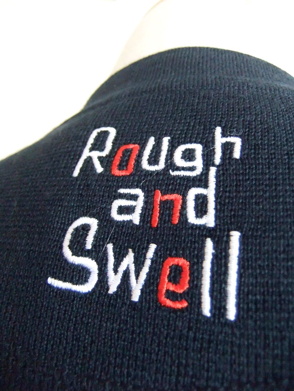 PABLO SWEATER   パネルボーダー柄ニット (ネイビー)  RSM-22281