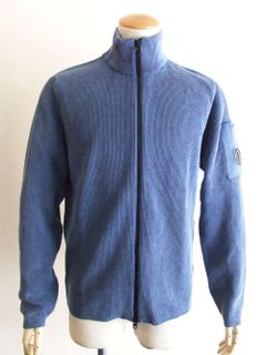 COTTON CREPE FULL ZIP KNIT  コットンZIPカーディガン