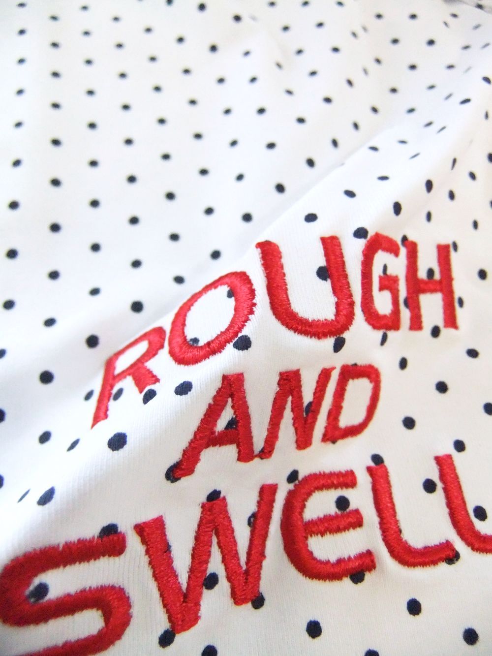 DOTS POLO  (ホワイト)   半袖ポロシャツ
