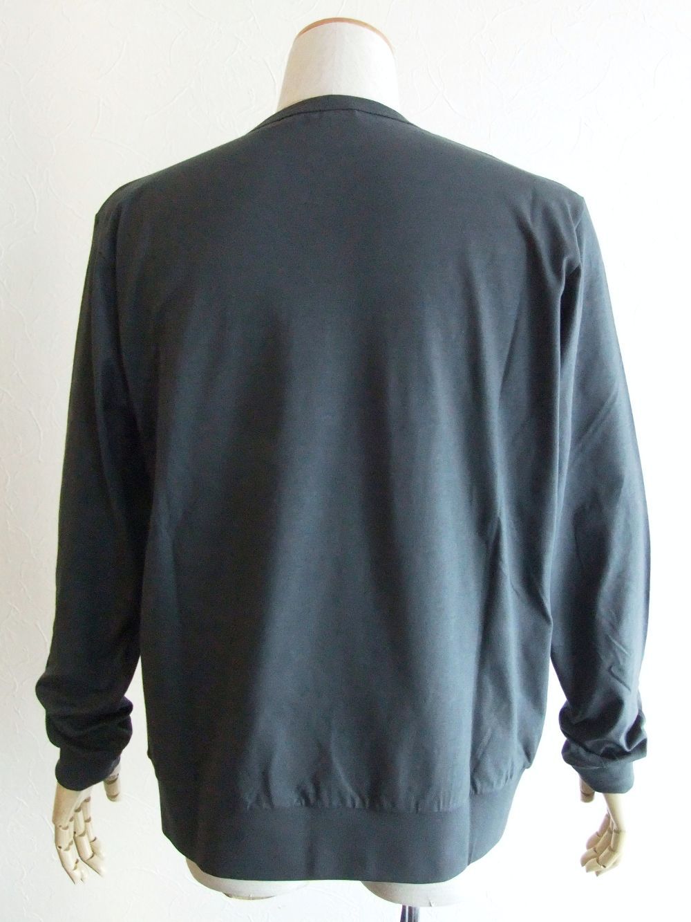 NEBBIOLO LUNGO  (グレー)  クルーネック 長袖Tシャツ