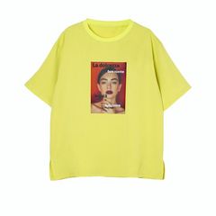 グラフィック プリント Tシャツ (イエロー)    MMA123TEA