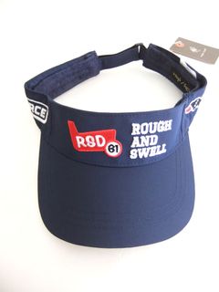 RED IRON SUN VISOR  (ネイビー) ロゴ入りサンバイザー  RSA-24008