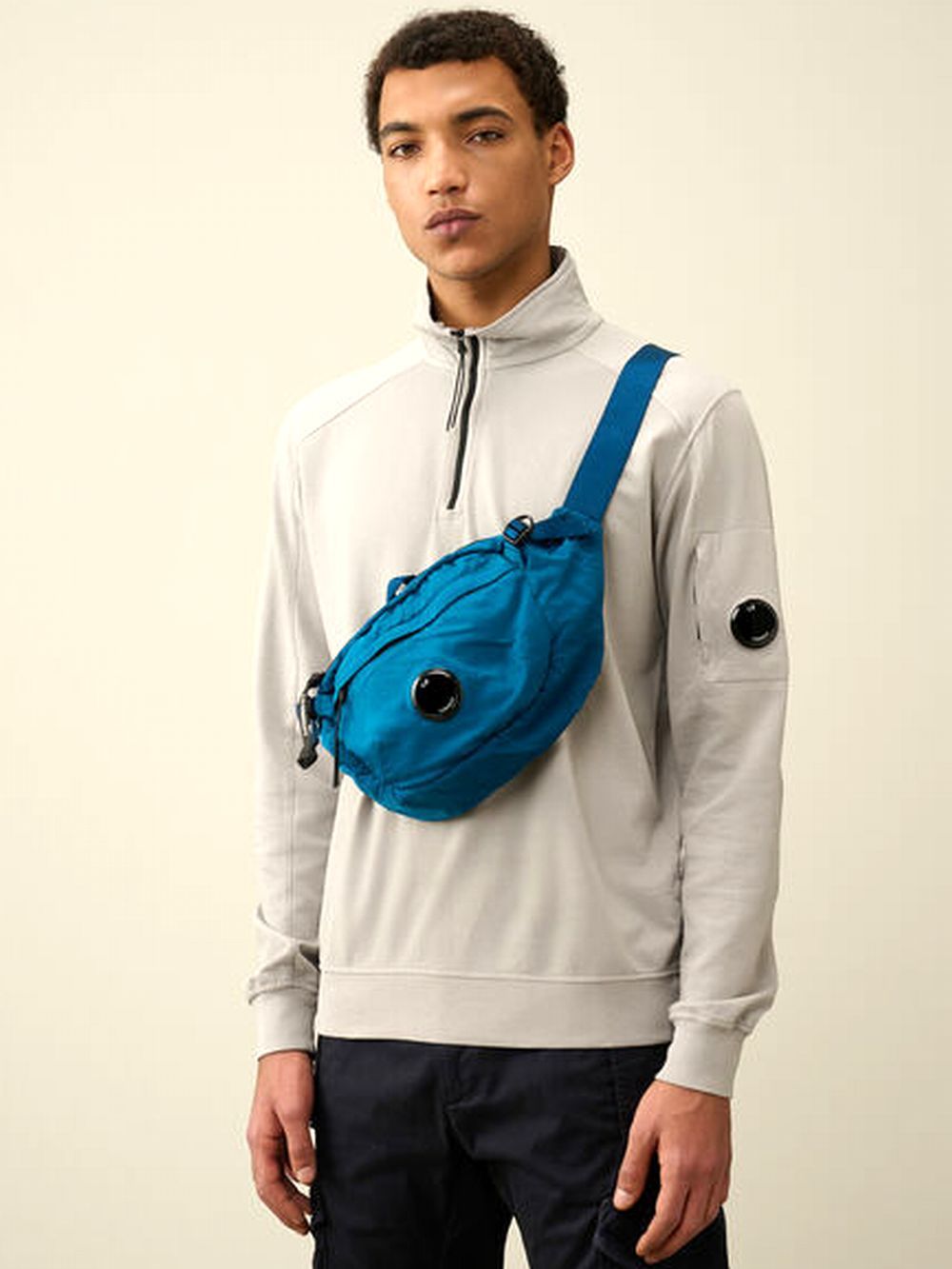 C.P. COMPANY - NYLON B CROSSBODY PACK ( ブルー ) ミニバッグ | 4.444glad