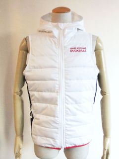 JASPER VEST ( ホワイト )  フード付きダウンベスト    RSM-21247