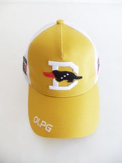 BIG D MESH CAP (イエロー) ロゴ入りキャップ RSA-23006
